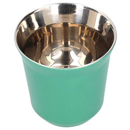 MMABEUTF Kaffeetasse 304 Edelstahl tragbare Teetasse für Camping Reisen Küchenzubehör 80 ml (Grün) von MMABEUTF
