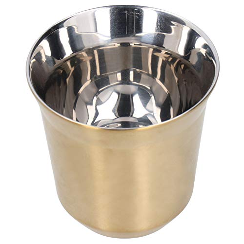 MMABEUTF Kaffeetasse 304 Edelstahl tragbare Teetasse für Camping Reisen Küchenzubehör 80 ml (Rosa Gold) von MMABEUTF