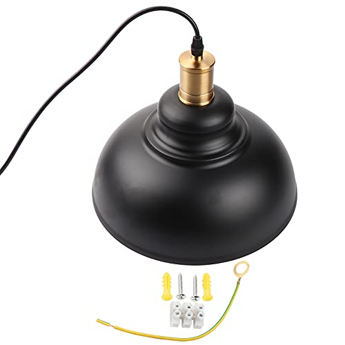 MMABEUTF Moderner Stil Industrie -Topf -Abdeckung Anhängerlampe für Esszimmerstudien Deckenleuchte Dekorationen (Matt schwarz) von MMABEUTF