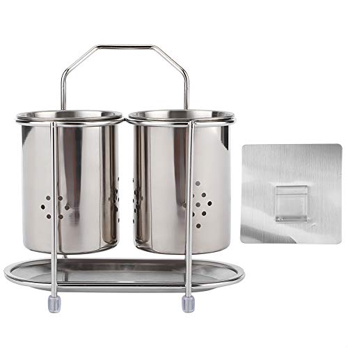 MMABEUTF Robuster Edelstahl -Stäbchen -Löffel Rack Abflusskorb Küche Utensilien Organizer von MMABEUTF