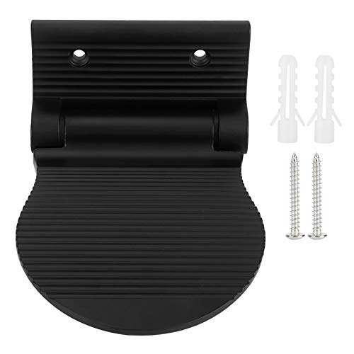 MMABEUTF Space Aluminium rutsch feste Fuß stütze Wand halterung Pedal Flur Eingang Badezimmer Verwendung (Schwarz) von MMABEUTF
