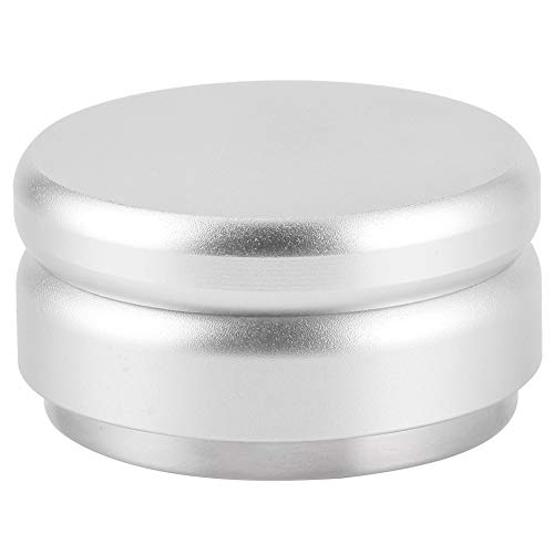 MMABEUTF Verstellbarer Edelstahl -Kaffee -Manipulations -Fachkaffee -Kaffeepulver -Händler -Stufe für Home Office für Home Office (Flaches Boden Silber) von MMABEUTF