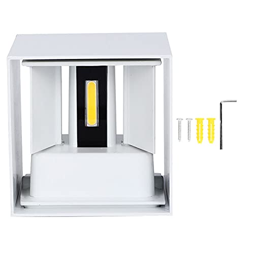 MMABEUTF Wasserdichte Außenleitwand Lampe Quadrat Aluminium Dimmbares Licht für Innenkorridor -Landung Innenhof (6W) von MMABEUTF