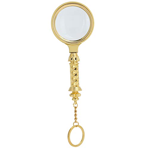 MMABEUTF Zinklegierung geschnitzter Griff Vergrößerung Glas ältere Leserschwerdelie Key Ring Leicht ergonomisches Design Haltbar tragbar MMABEUTF Zinklegierung geschnitzter Griff Vergrößerung Glas ältere Leserschwerdelie Key Ring Leicht ergonomisches Design Haltbar tragbar von MMABEUTF