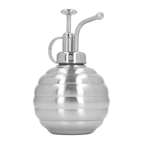 Pflanze Mister - 400 ml Edelstahlspray -Sprühflasche mit Toppumpe für Innenhausepflanzen und Garten im Freien (Silber) von MMABEUTF
