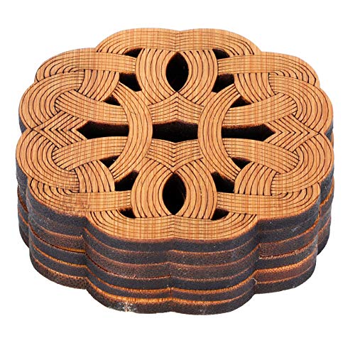 Untersetzer Teetassenmatte Antiscald Wärmedämmungspad Tee -Zeremonie -Versorgung für Haushalt (Chinesischer Knoten -Untersetzer) von MMABEUTF