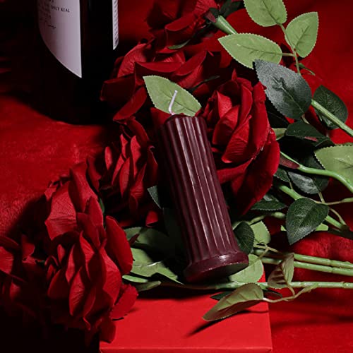 MMCCHB Kerzen mit niedriger Temperatur, romantische Kerzen, Tropfkerzen aus Wachs mit niedriger Hitze, Kerzen für Paare zum Valentinstag (Rot) von MMCCHB