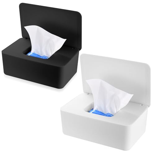 Weiß und Schwarz Feuchttücher Boxen, 2 Stück Toilettenpapier Box, Taschentuchspender, Serviettenbox mit Deckel, Taschentuchhalter, Feuchttuchbox Aufbewahrungsbox für Zuhause, Büro Weiß und Schwarz Feuchttücher Boxen, 2 Stück Toilettenpapier Box, Taschentuchspender, Serviettenbox mit Deckel, Taschentuchhalter, Feuchttuchbox Aufbewahrungsbox für Zuhause, Büro von MMDBD
