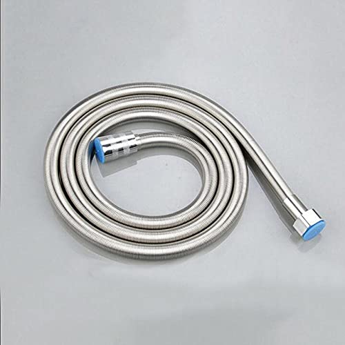 MMDSNX Duschschlauchfeder Bad Duschschlauch 1,5 m Edelstahl-Sanitärschlauch und PVC-Duschschlauch Schwarzgold-Sanitärschlauch-A-Federschlauch von MMDSNX