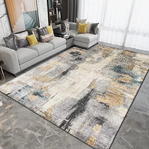 Moderner Teppich Kurzflor Designer Teppich Mit Retro-Splash-Tinte 3D Rutschfester Teppich für Wohnzimmer Schlafzimmer—120*160cm von MMDSNX