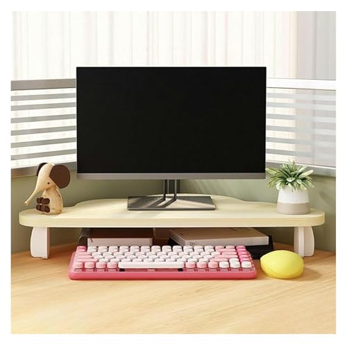 MMDXDLX Eck-Monitorständer Büroorganisation, Universelle dreieckige Bildschirmerhöhung for Drucker/Notebook(Maple) von MMDXDLX