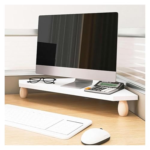 MMDXDLX Eck-Monitorständer Dreieckiger ergonomischer Computermonitorständer, stabiles Büro-Desktop-Aufbewahrungsregal for Display/Notebook/PC von MMDXDLX