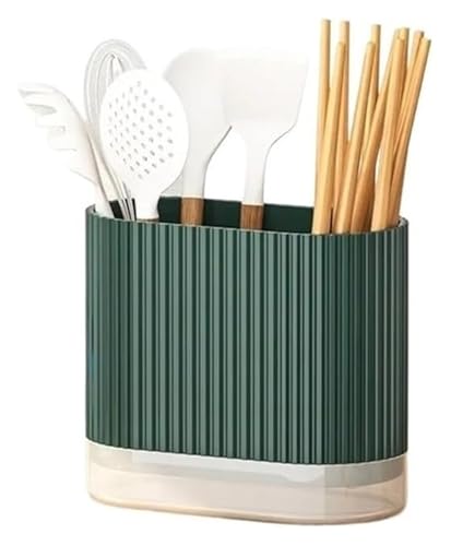 MMDXDLX Küchenutensilienhalter An der Wand montierter Geschirrhalter for die Arbeitsplatte, Küchenutensilienhalter(Green) von MMDXDLX