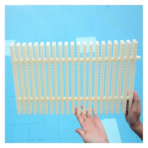 MMDXDLX Schwimmbad Gitter Langlebige Überlauf-Abflussabdeckung, Straßenentwässerungsgitter for den Innen- und Außenbereich for Ihre Kanalwartung(Beige-20cm,6pcs) von MMDXDLX