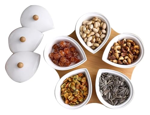 MMDXDLX Snackbox mit Fächern Home Nussschale mit Deckel Multifunktionales Party-Snacktablett mit Deckel MMDXDLX Snackbox mit Fächern Home Nussschale mit Deckel Multifunktionales Party-Snacktablett mit Deckel von MMDXDLX