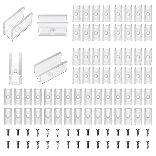 MMEEVT 50 StückLED-Lichtstreifenclips, Befestigungsklemmen, Halterung für 6mm/5.5mm Neon Led Strip,Neon Led Schlauch Clips,Clips Montagehalter für Neon LED Streifen Profile. von MMEEVT