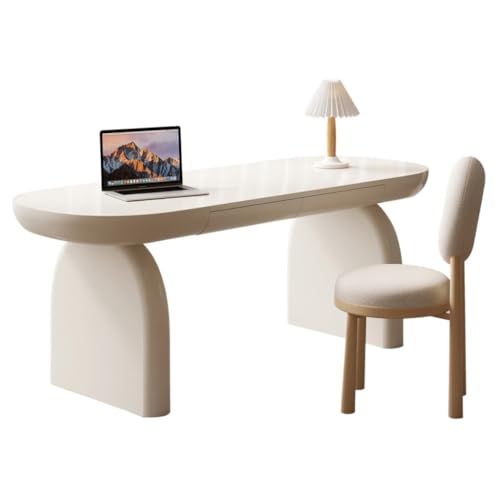 Deask Kreativer Schreibtisch Creme-Stil einfache moderne Schreibtisch Computertisch Home Büro Werkbank Lerntisch Computertisch Ergo Schreibtisch Schreibtisch (120 x 60 x 74 cm) (einer von MMFGFDSAJKYGD