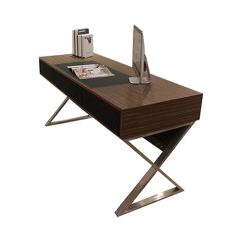 Schreibtisch Haushalt Büro Schreibtisch Schreibtisch Schreibtisch Laptop Tisch Leder Verzierter Schreibtisch mit großer Kapazität Schublade Arbeitsstation Lerntisch Schreibtischorganizer (Farbe: B, von MMFGFDSAJKYGD