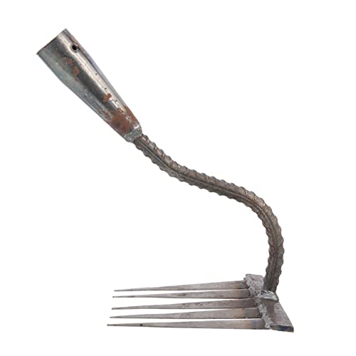 Unkrautwerkzeuge Lockern Boden Rechen Garten Unkrautwerkzeug Laubschaufeln Garten Laubrechen Tragbare Grassichel Mini Manuelle Entthatching Rechen Multifunktionaler Rechen Graben eine Hacke Handheld von MMFGFDSAJKYGD