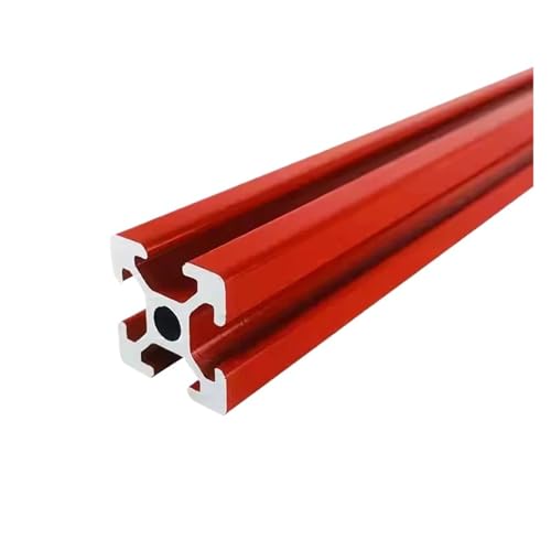 1 Stück rotes 2020 Aluminiumprofil T-Nut Europäische Norm 100-550 mm 20X20(350mm) von MMFURHHAY