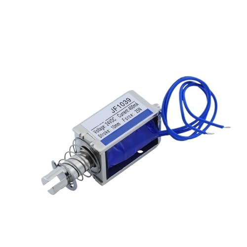 1039B DC 12V 24V 400mA Kraft 25N Hub 10mm Pull Typ Linear Solenoid(24VDC) von MMFURHHAY