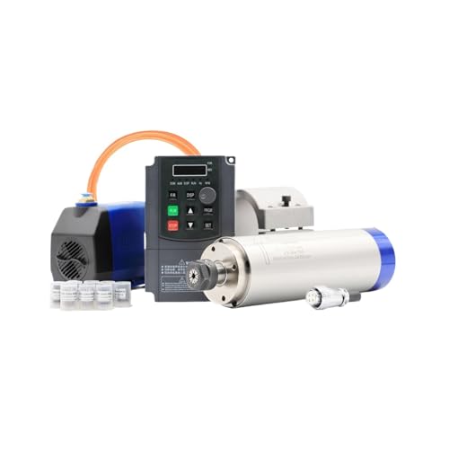 2,2 kW ER20 wassergekühlte Spindel & 2,2 kW VFD & 80 mm Spindelhalterung & 75 W Wasserpumpe(Steel Ball Bearing) von MMFURHHAY