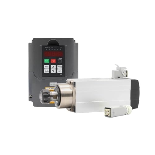 2,2 kW ER25 luftgekühlte Spindel 300 Hz 18000 U/min 4 Stück Keramikkugellager quadratisch 16 mm & HY 2,2 kW Frequenzumrichter(Ceramic Ball Bearing,220v) von MMFURHHAY