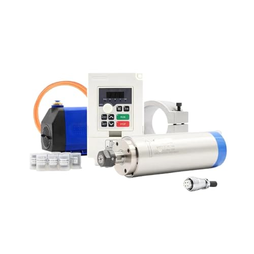 2,2 kW wassergekühlte Spindel 110 V/220 V 80 * 230 und Frequenzumrichter und 80 mm Halterung und 75 W Pumpe und 8 Spannfutter(Ceramic Ball Bearing,220v) von MMFURHHAY