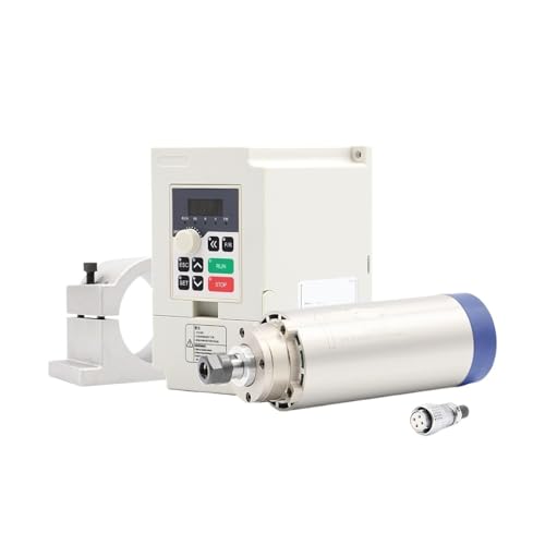 220 V 1,5 KW ER16 luftgekühlter Spindelmotor 80 mm luftgekühlt 4 Lager 220 V 1,5 kw VFD-Wechselrichter und 80 mm Halterung von MMFURHHAY