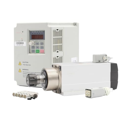 220 V 2,2 kW ER25 luftgekühlte Spindel 4 Stück Lager Keramik luftgekühlte Holzbearbeitung und 2,2 kW Wechselrichter(220v) von MMFURHHAY