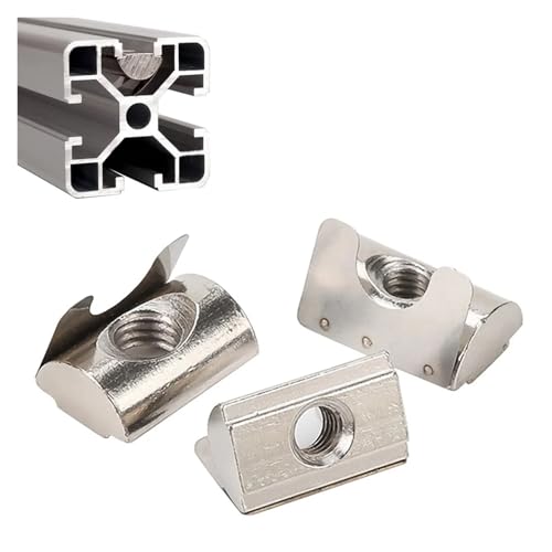 50 stücke M4 M5 M6 M8 schrapnell mutter block drop-in 2020 3030 4040 4545 aluminium extrusion profile(40-M5) von MMFURHHAY