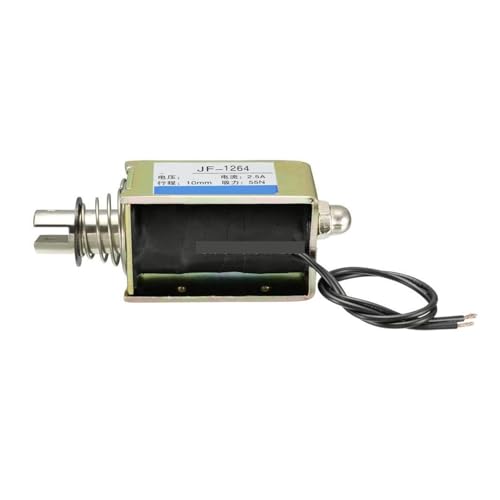 DC 12VJF-1264B 55N 10mm Hub Pull-Push Open Frame Solenoid-Elektromagnet Linearbewegung(12V) von MMFURHHAY