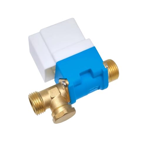 G1/2 Zoll Wassereinlassventil niedriger Wasserdruck normalerweise geschlossen Pilot-T-Typ-Magnetventil mit Rückschlagfunktion(A01 DC 12V) von MMFURHHAY