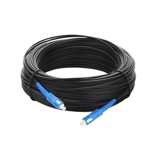 Glasfaser-Outdoor-Drop-Kabel 1-adrig 3 Stahl-Patchkabel SC UPC Singlemode Simplex 5,0 mm(SC UPC 80m) von MMFURHHAY