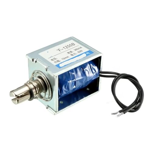 JF-1250B 60N 10mm Hub Push-Pull Open Frame Solenoid-Elektromagnet Linearbewegung(24V) von MMFURHHAY