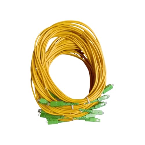 MMFURHHAY 10 Stück SC/APC-SC/APC Singlemode Glasfaser-Patchkabel Simplex 9/125μm OS2(10pcs 300cm) von MMFURHHAY