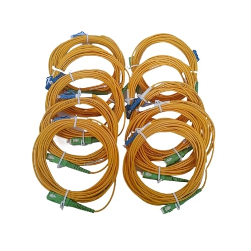 MMFURHHAY 10er-Pack Glasfaserkabel SC/APC auf LC/UPC Singlemode Einzelader 2 mm(10PCS 300CM-SCAPC-LCUPC) von MMFURHHAY