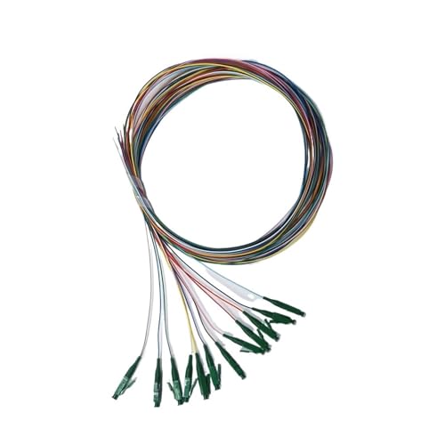 MMFURHHAY 12-adriges LC/APC-Glasfaserkabel mit Pigtail, 0,9 mm, 1,5 m, Singlemode, Simplex, FTTH von MMFURHHAY