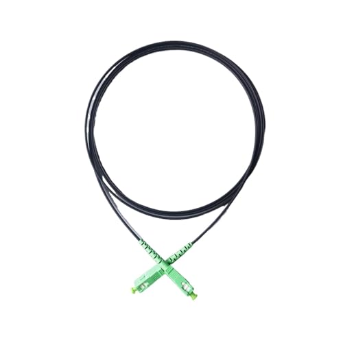 MMFURHHAY Glasfaser-Drop-Kabel, SC/APC-SC/APC Singlemode G652D Indoor FTTH Drop-Kabel, 9/125μm(Drop 2M SCapcSCapc) von MMFURHHAY