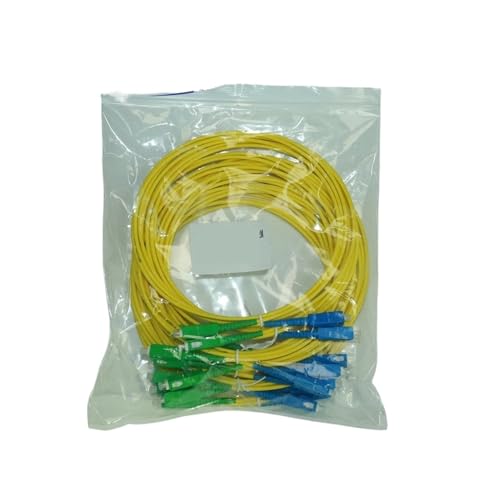 MMFURHHAY SC/Apc auf SC/UPC, Singlemode G652D Simplex 3,0 mm Glasfaser-Patchkabel(10 PCS APC-UPC 2M) von MMFURHHAY