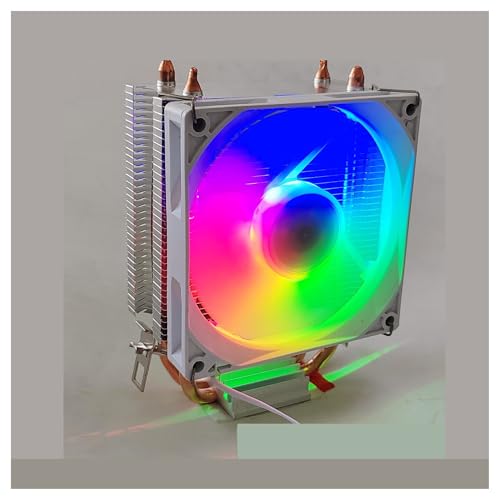 Ultradünner, farbenfroher, leiser 9015-Lüfter mit Doppelkupferrohr und 9 cm Vollplattform-Heatpipe-Kühler von MMFURHHAY