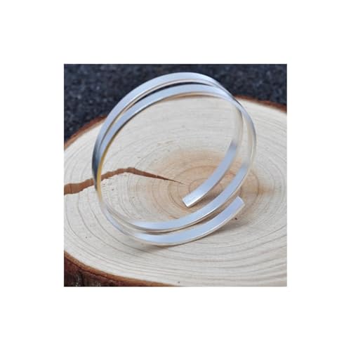 1 PC Sterling Silber Rechteck Flachdraht 925 Silbermanschettenring Blind 2 bis 6 mm for Schmuckzuarbeiten 100 mm DIY Zubehör (Size : 4x2mm(100mm)) von MMLFX