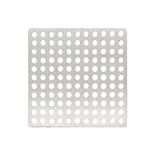 MMLFX 1 stück Edelstahl Bodenabläufe Net Abdeckung Square Dusche Ablauf Loch Filter Haarfänger Stopper for Küche Badezimmer Hardwareteile (Size : 12.5x12.5cm) von MMLFX