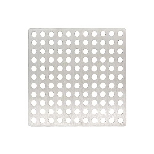 MMLFX 1 stück Edelstahl Bodenabläufe Net Abdeckung Square Dusche Ablauf Loch Filter Haarfänger Stopper for Küche Badezimmer Hardwareteile (Size : 9.8x9.8cm) von MMLFX