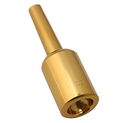 MMLFX 1 stück Messing Trompete Mundstück Messing Mundstück Ersatz Silber/Gold (Color : 3C Gold) von MMLFX