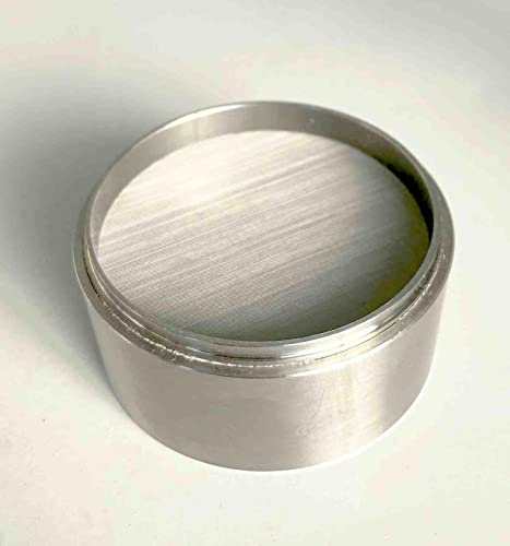 MMLFX 1 stück-Siebdia 55mm Höhe 28mm 100 150 200 250 300 400 Mesh Edelstahl-Bildschirmzellen-Sieb-Standard-Prüfsieb ohne Griff (Capacity : 100 mesh) von MMLFX