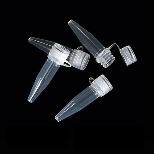 MMLFX 100 STÜCKE 1,5 Ml Rocked Zentrifugenröhrchen mit Schraubverschluss Schraubverschluss for Labor-Experiment, Kunststoff-Kreisel-Gefrierschlauch mit transparenter Kappe MMLFX 100 STÜCKE 1,5 Ml Rocked Zentrifugenröhrchen mit Schraubverschluss Schraubverschluss for Labor-Experiment, Kunststoff-Kreisel-Gefrierschlauch mit transparenter Kappe von MMLFX