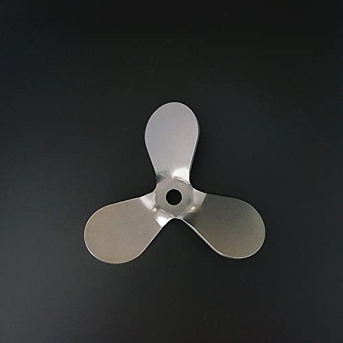 MMLFX 1Pfthree Blade Propeller Labor Edelstahl Dia4 0mm bis 120mm, Dreiblattpaddel for Labor-Rührer-Mixer-Mixer-Maschine (Size : 12cm-8mm Press down) von MMLFX