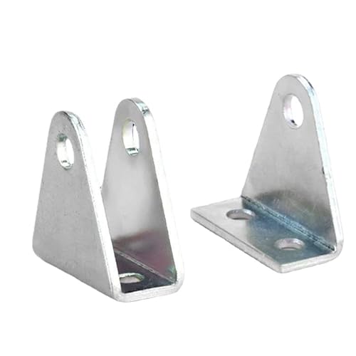 MMLFX Verzinkte Eisenplattenhalterung Rostschutzbasis Riemenscheibenhalterung Stativ L-förmige Feste Rollenaufhängung Radlager-Kronenblock 2St (Color : U-Shaped (Large) M6) von MMLFX