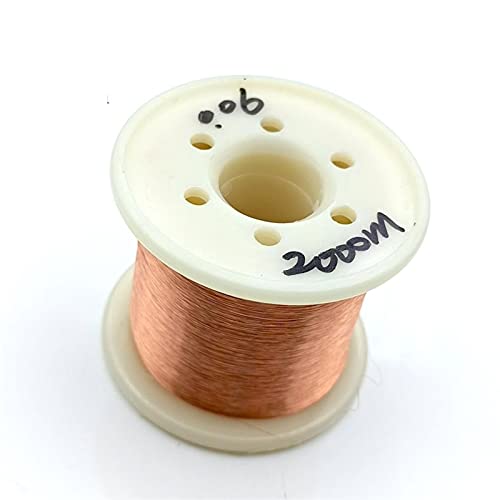 Magnetdraht 0,05 mm 0,06 mm 2000m Kupferdraht Polyurethan emaillierter Draht QA-1-155 0,05 mm x 2000 Meter/PC 0,06 mm x 2000 Meter/PC (Size : 0.06mm) von MMLFX